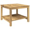 vidaXL Stolić za kavu Bjeljenje 60,5 x 60 x 45 cm Čvrsto drvo akacije