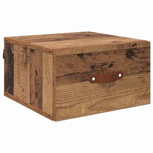 vidaXL Wall-mounted noćni ormarić Staro drvo 35 x 35 x 20 cm