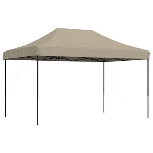 vidaXL Sklopivi prigodni &scaron;ator za zabave smeđesivi 440x292x315 cm
