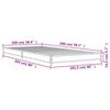vidaXL Okvir za krevet boja hrasta 120x200cm konstruirano drvo i metal