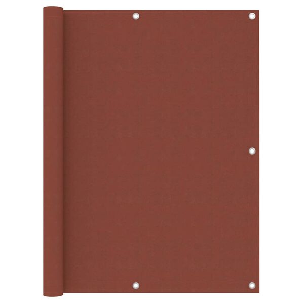 vidaXL Balkonski zastor terakota 120 x 500 cm od tkanine Oxford