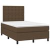 vidaXL Krevet box spring s madracem tamnosmeđi 120 x 190 cm od tkanine