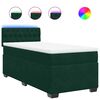 vidaXL Box spring krevet s madracem tamnozeleni 90x200 cm bar&scaron;unasti