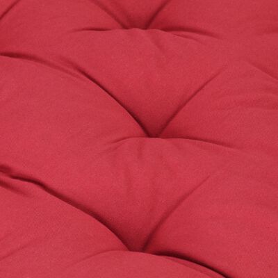 vidaXL Paletni podni jastuk pamučni 120 x 80 x 10 cm bordo