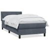 vidaXL Box Spring krevet s madracem tamno sivi 80x210 cm bar&scaron;un