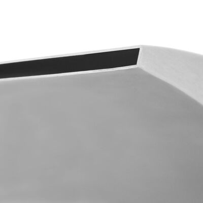 vidaXL Fontana za bazen od nehrđajućeg čelika 30 x 9 x 26 cm srebrna