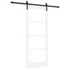 vidaXL Klizna vrata ORKDAL Bijela i crna 83 x 202 cm