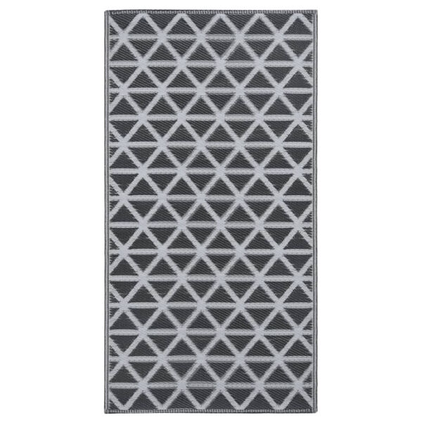 vidaXL Vanjski tepih ARAKIL crni 190x290 cm PP