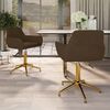 vidaXL Okretne blagovaonske stolice 2 kom smeđe bar&scaron;unaste