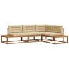 vidaXL Set vanjskih sofa Prirodna i bež