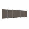 vidaXL Sobna pregrada s 6 panela antracit 520x180 cm od tkanine