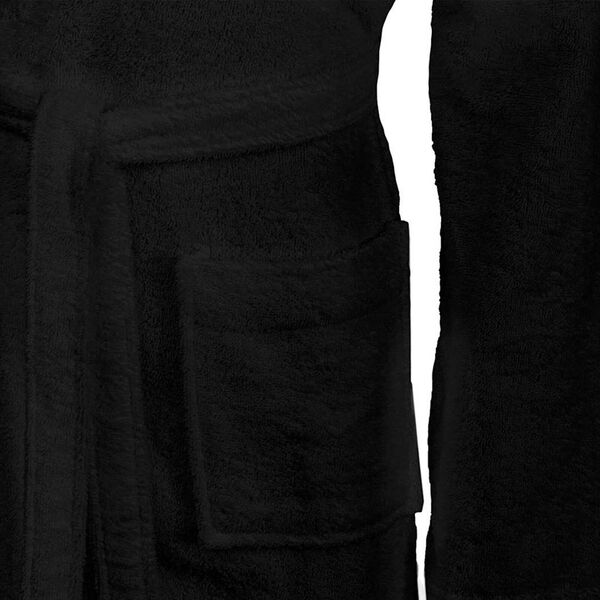 vidaXL Kućni ogrtač KINN Crna S Pamuk