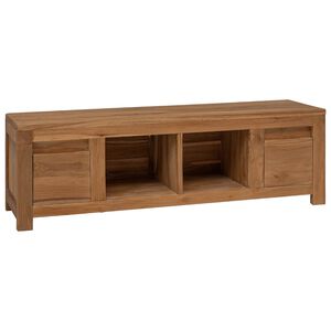 vidaXL TV ormar 110 x 30 x 35 cm Prirodna Čvrsto teak drvo