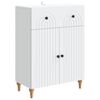 vidaXL Kreveta Bijela 66 x 34,5 x 90 cm Konstruirano drvo