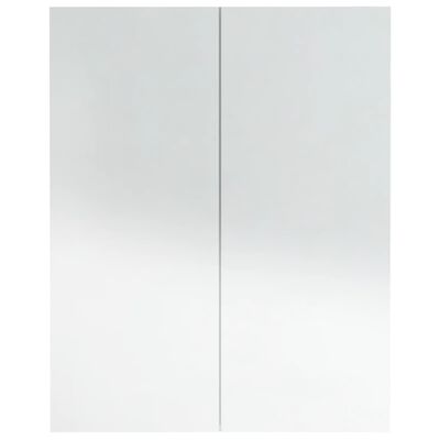vidaXL Kupaonski ormarić s ogledalom 60x15x75 cm MDF sjajni bijeli