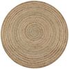 vidaXL Ukrasni pleteni tepih od jute 120 cm okrugli