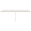vidaXL Samostojeća automatska tenda 600 x 300 cm krem