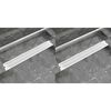 vidaXL Linearni odvod za tu&scaron; 2 kom valoviti 830 x 140 mm čelični