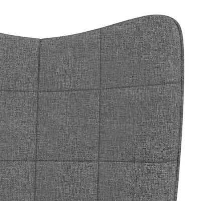vidaXL Stolica za ljuljanje od tkanine tamnosiva