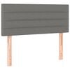 vidaXL Krevet box spring s madracem LED tamnosivi 120 x 200 cm tkanina