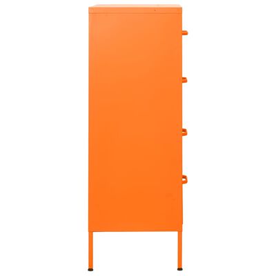 vidaXL Ladičar narančasti 80 x 35 x 101,5 cm čelični
