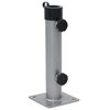 vidaXL Baza suncobrana za stup &Oslash; 38/48 mm srebrna čelična