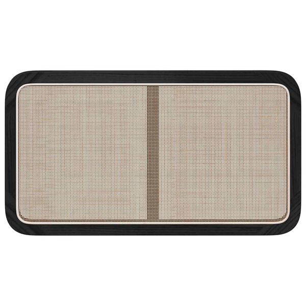 vidaXL Uzglavlje s uzglavljem Crna 100 x 55 x 3 cm Ratan