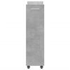 vidaXL Ormarić s kotačima betonska siva 60x22x79cm konstruiranog drva