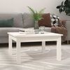 vidaXL Stolić za kavu bijeli 55x55x30 cm od masivne borovine