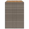 vidaXL Vrtni barski stol s drvenom pločom sivi 145x80x110 cm poliratan