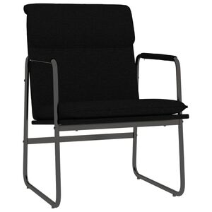 vidaXL Ležaljka crna 55 x 64 x 80 cm od tkanine