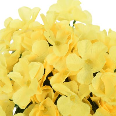 vidaXL Vijenci od umjetnog cvijeća 3 kom žuti 85 cm