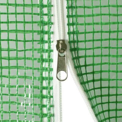 vidaXL Staklenik s čeličnim okvirom zeleni 6 m² 3 x 2 x 2 m