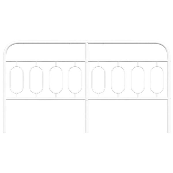 vidaXL Metalno zamjensko uzglavlje bijelo 183 cm