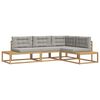 vidaXL Set vanjskih sofa Bijela 277,5 x 198,5 x 73 cm Poliester