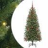 vidaXL Umjetno božićno drvce Zelena 120 cm PE i PVC