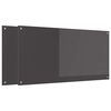 vidaXL Kuhinjski zid 2 pcs Tamno siva 120 x 60 cm