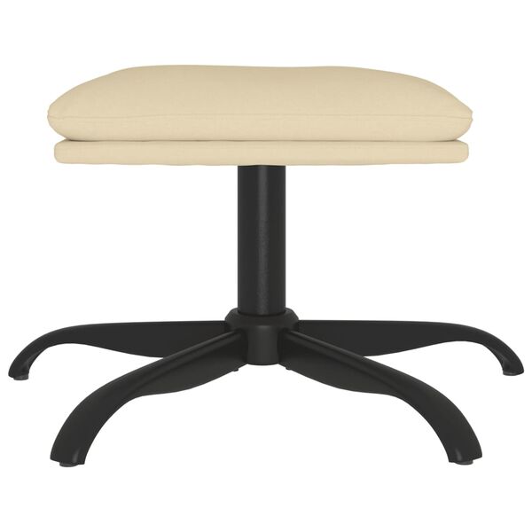 vidaXL Tabure krem 60x60x36 cm od tkanine