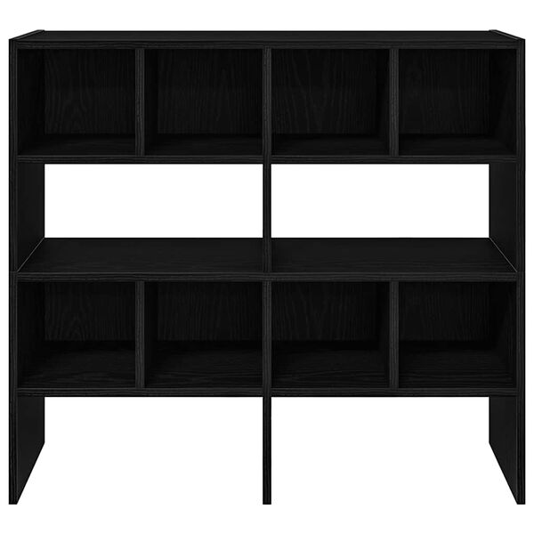 vidaXL Stalci za cipele 2 kom Crni hrast koji se mogu složiti