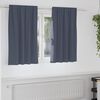vidaXL Zavjese za blackout s prstenovima 2 pcs Antracit 140 x 140 cm
