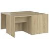 vidaXL Stolići za kavu 4 kom boja hrasta 33x33x33 cm konstruirano drvo