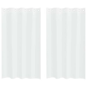 vidaXL Voile zavjesa 2 kom. Bijelo 175 x 140 cm Poliester