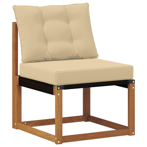 vidaXL Set vanjskih sofa s jastukom 4 pcs Prirodna i bež