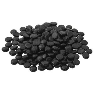 vidaXL Stakleni nugget 17-19 mm Crna Stakl