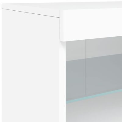 vidaXL Komoda s LED svjetlima bijela 181,5x37x67 cm