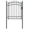 vidaXL Vrata ograde s bodljama EMMEN 150 x 100 cm