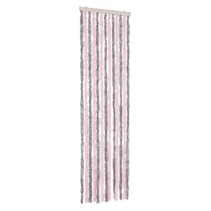 vidaXL Zastor protiv muha srebrnosivi i ružičasti 56x185 cm &scaron;enil