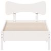 vidaXL Okvir kreveta bez madraca bijeli 100x200 cm konstruirano drvo