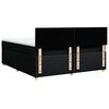 vidaXL Krevet s oprugama i madracem crni 180x200 cm od tkanine