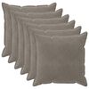 vidaXL Presvlaka za jastuk 6 pcs HOUTEN Svjetlosiva 60 x 60 cm Bar&scaron;un